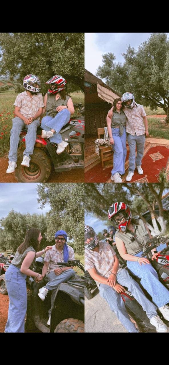 Quad biking together